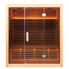 Indoor Sauna with Low-EMF Infrared Panels for 3-4 People