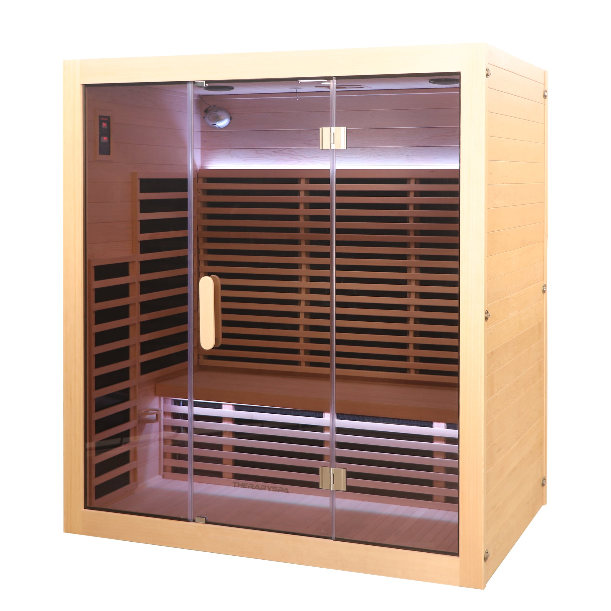 Indoor Sauna with Low-EMF Infrared Panels for 3-4 People