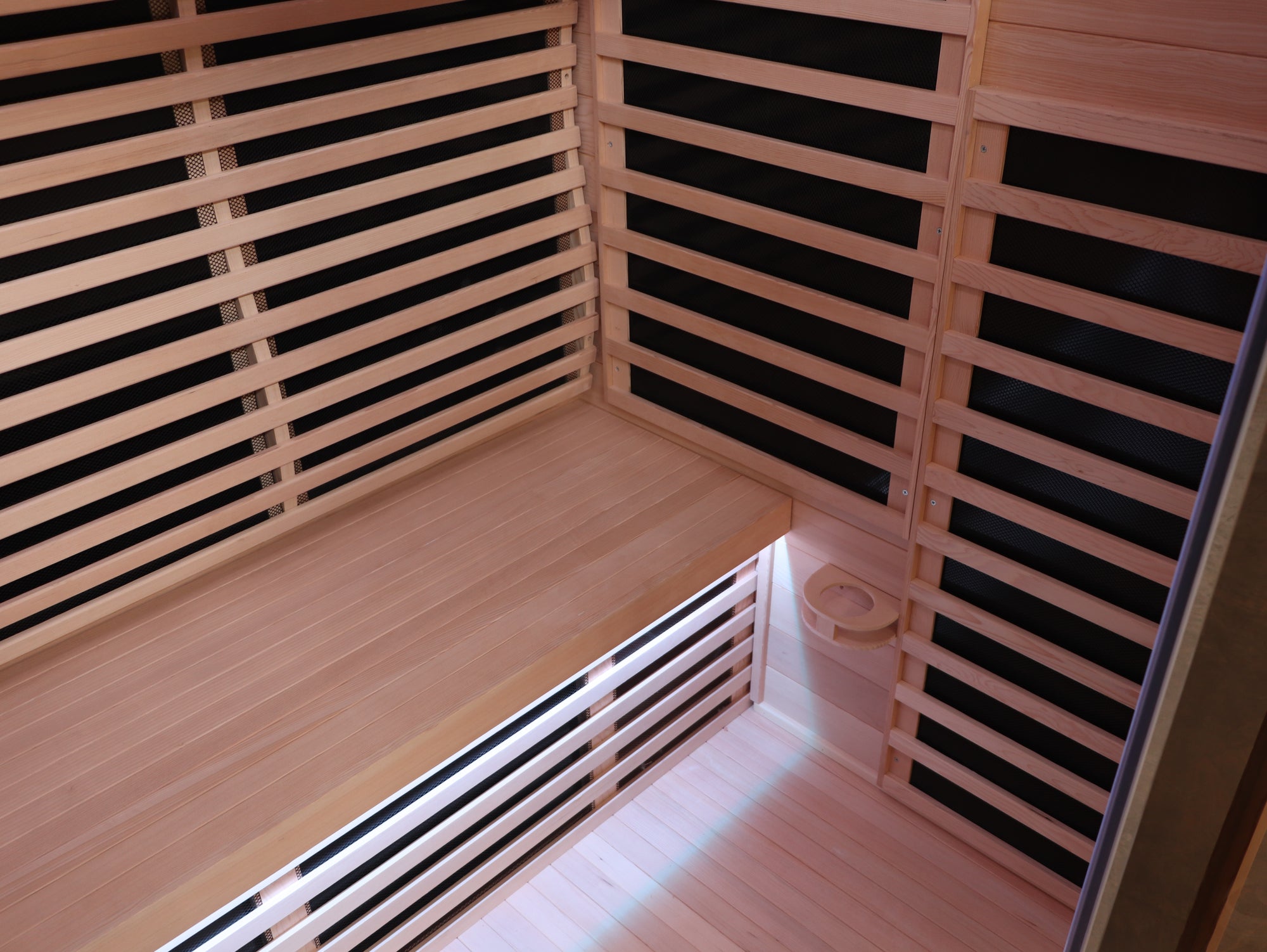 Indoor Sauna with Low-EMF Infrared Panels for 3-4 People