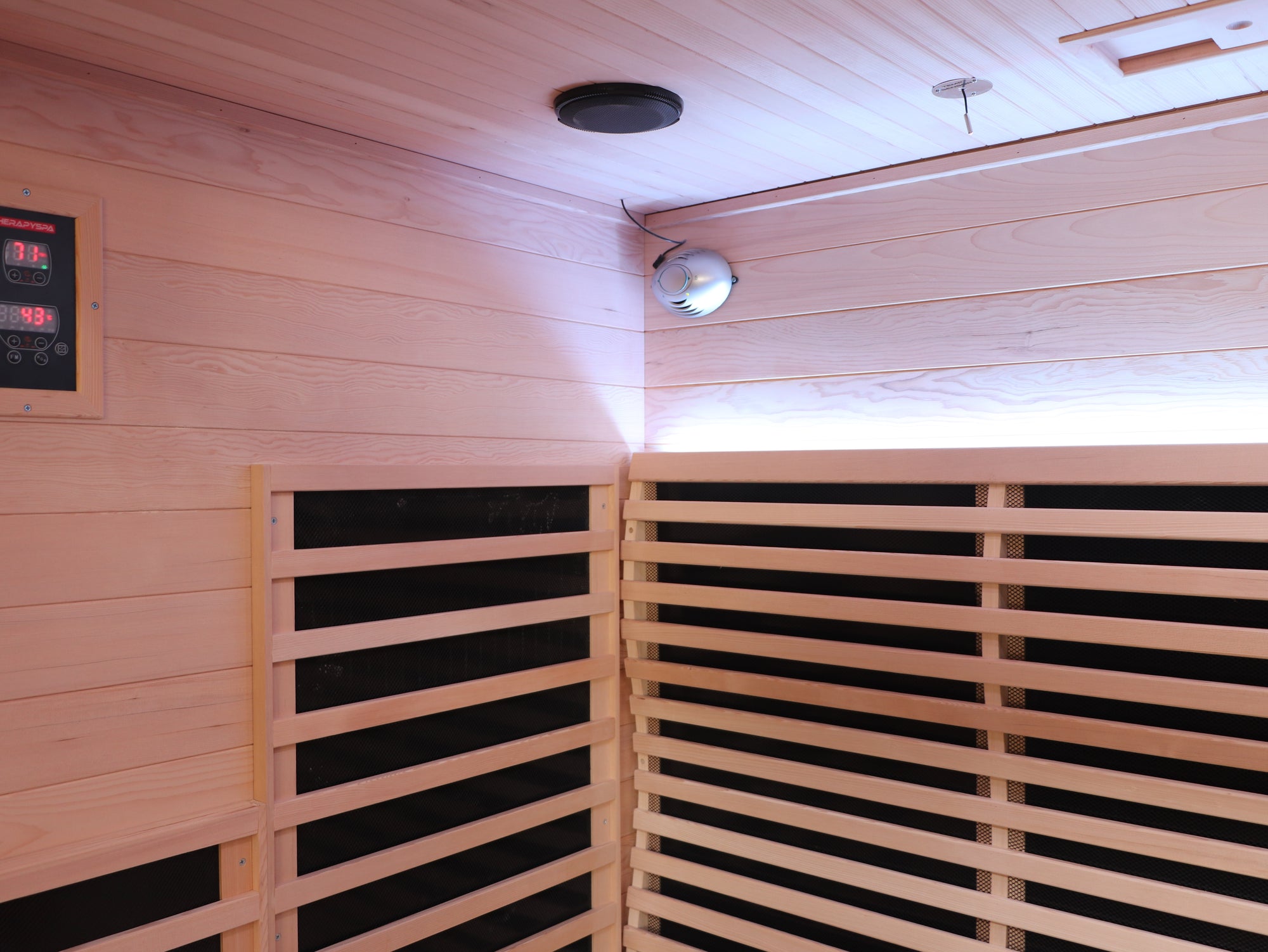 Indoor Sauna with Low-EMF Infrared Panels for 3-4 People