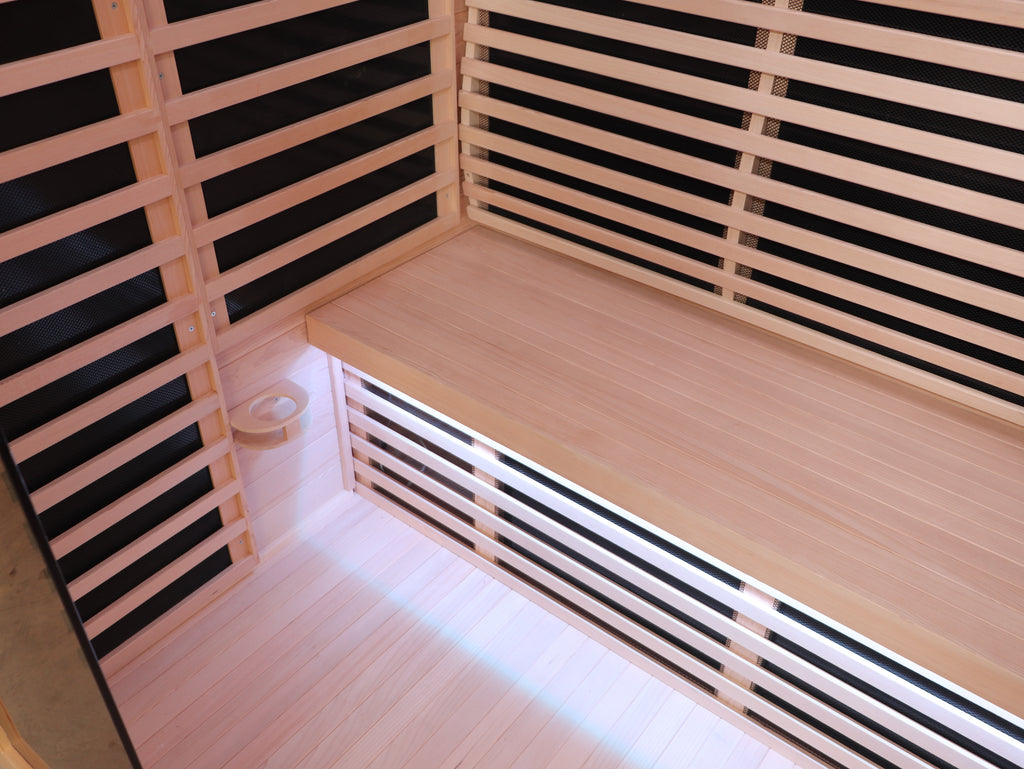 Indoor Sauna with Low-EMF Infrared Panels for 3-4 People