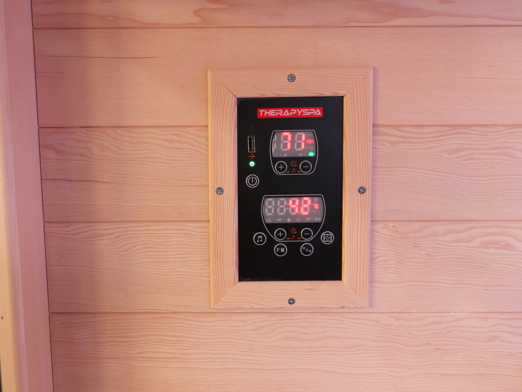 Indoor Sauna with Low-EMF Infrared Panels for 3-4 People