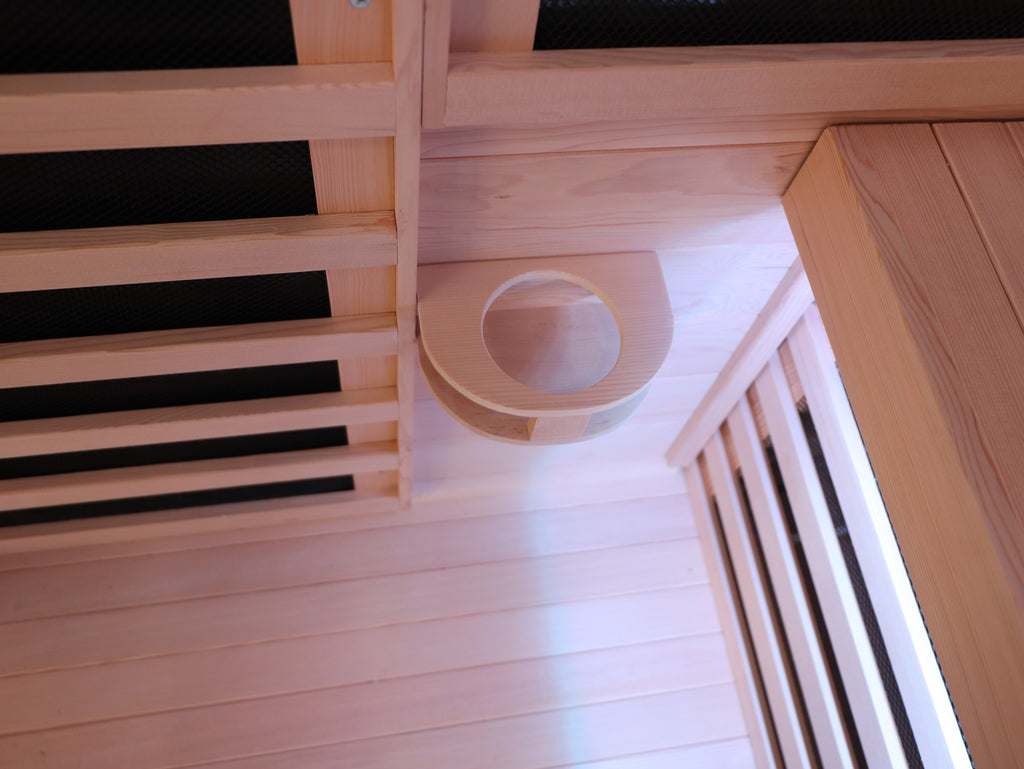 Indoor Sauna with Low-EMF Infrared Panels for 3-4 People