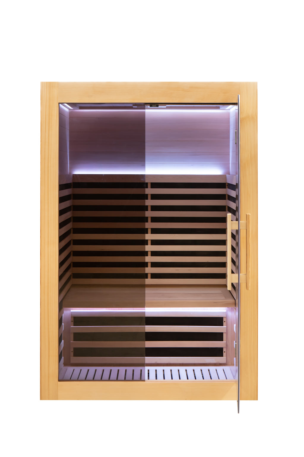 Indoor Sauna with Low-EMF Infrared Panels for 1-2 People