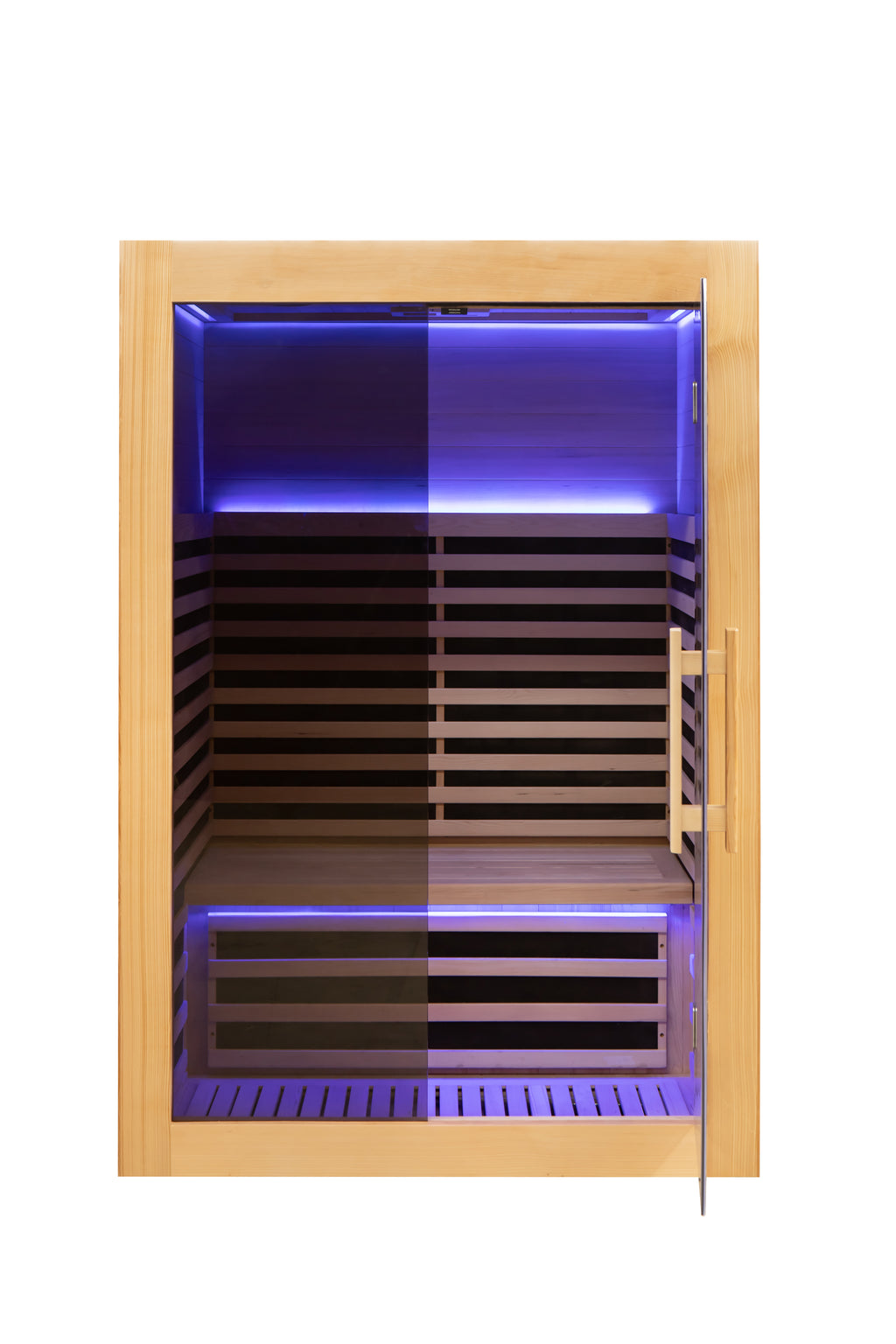 Indoor Sauna with Low-EMF Infrared Panels for 1-2 People