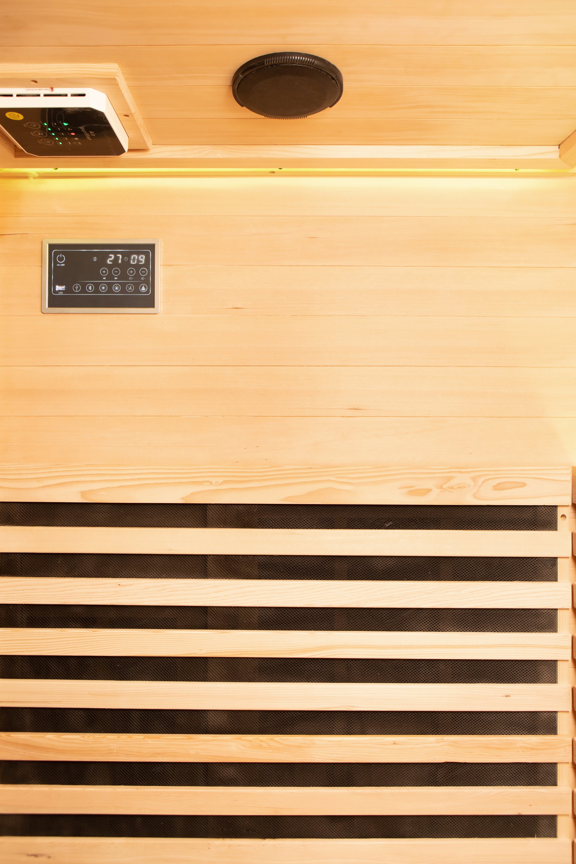 Indoor Sauna with Low-EMF Infrared Panels for 1-2 People