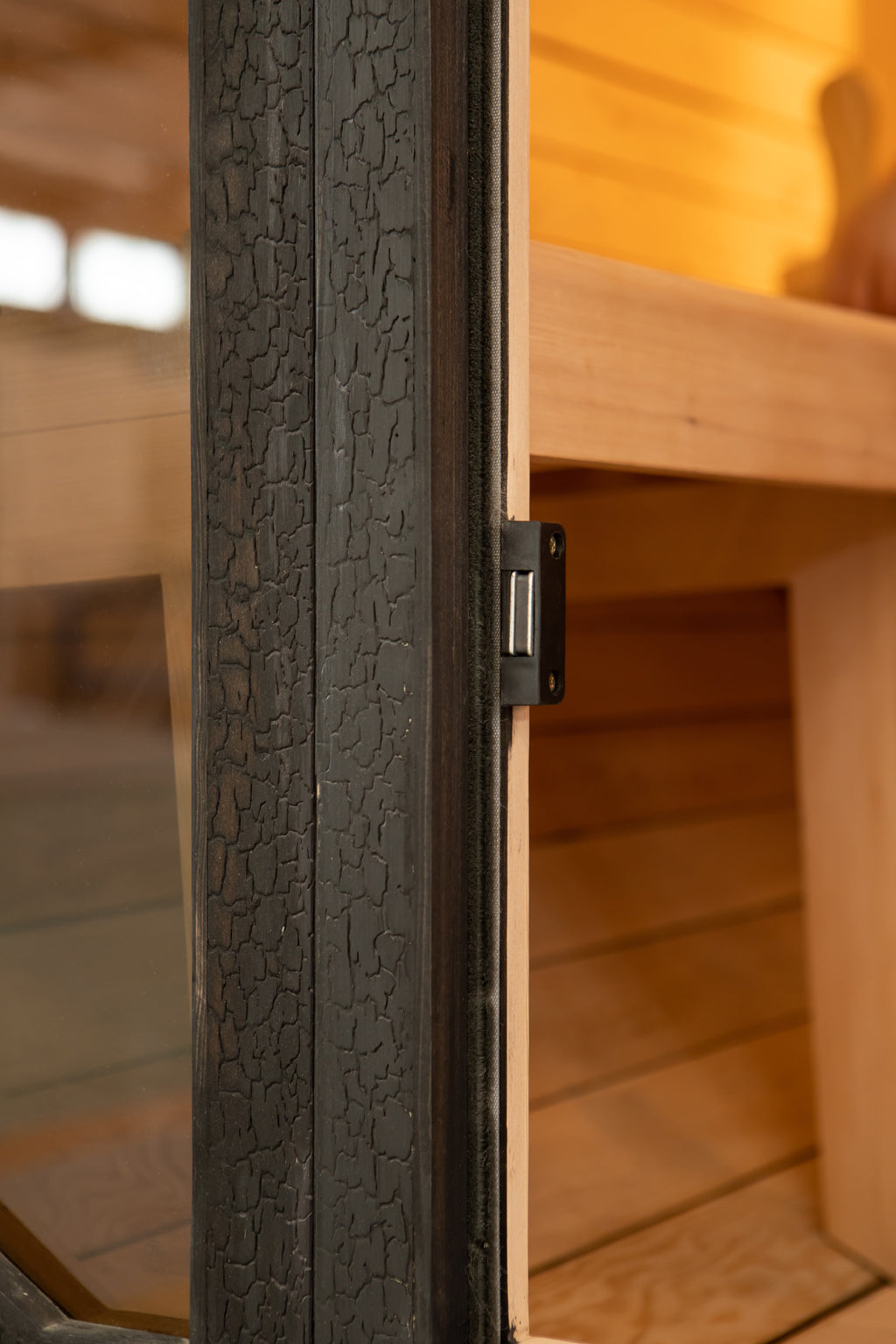 Shou Sugi Ban (Charred Siding) Black Barrel Outdoor Sauna for 6 People