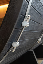 Shou Sugi Ban (Charred Siding) Black Barrel Outdoor Sauna for 6 People