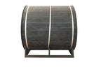 Shou Sugi Ban (Charred Siding) Black Barrel Outdoor Sauna for 6 People
