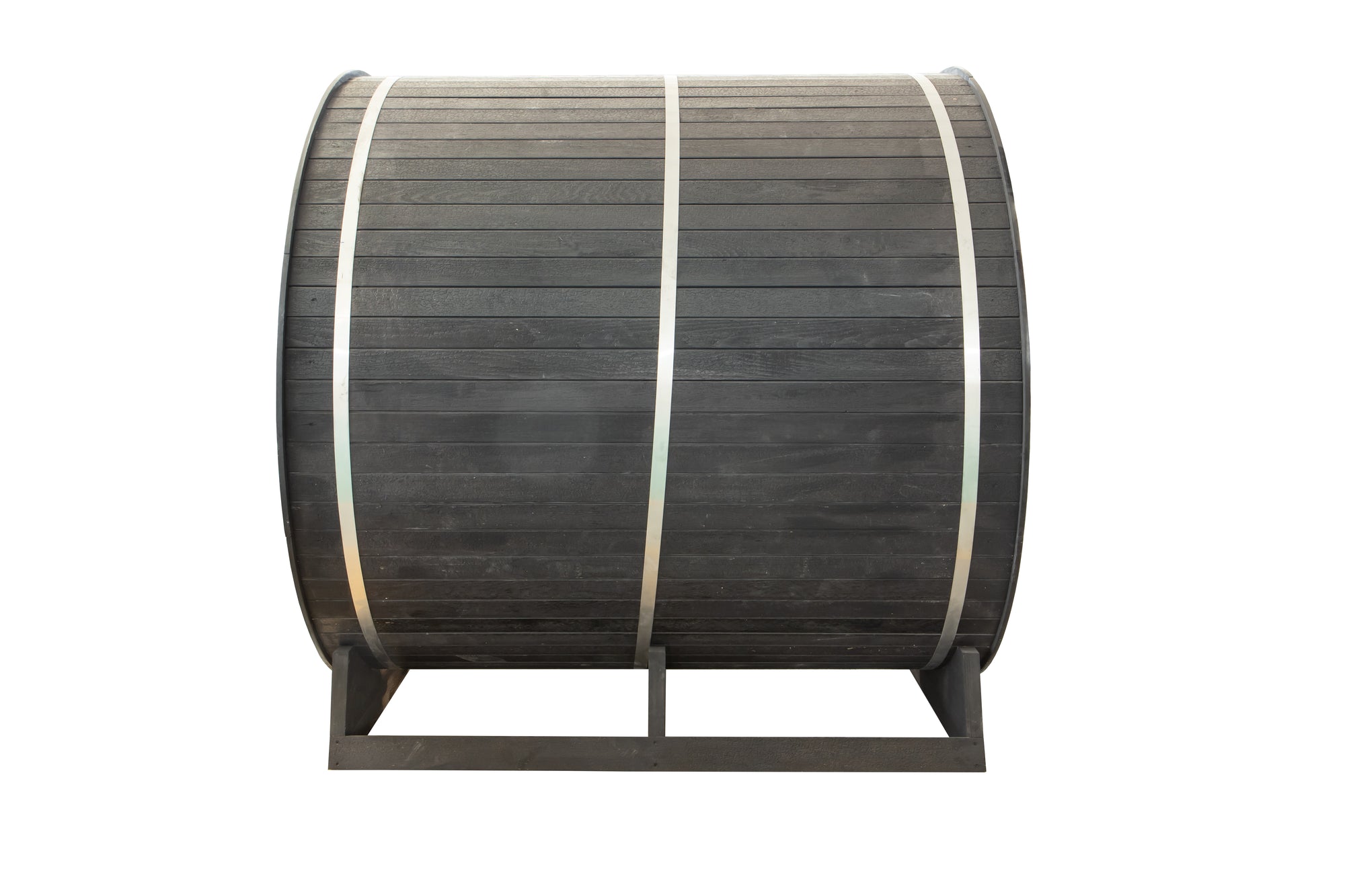 Shou Sugi Ban (Charred Siding) Black Barrel Outdoor Sauna for 6 People