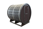 Shou Sugi Ban (Charred Siding) Black Barrel Outdoor Sauna for 6 People