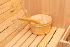 Shou Sugi Ban (Charred Siding) Black Barrel Outdoor Sauna for 6 People
