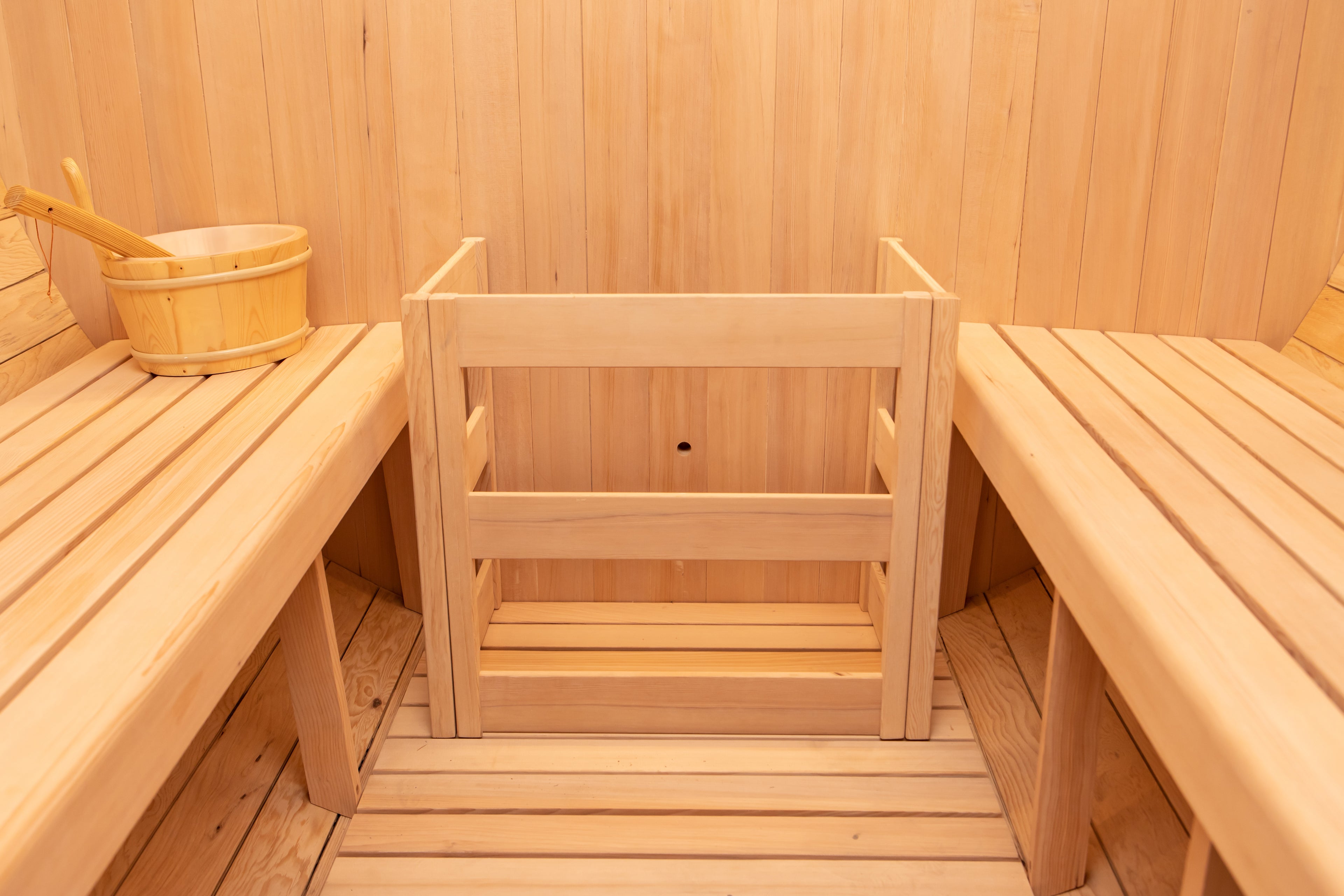 'Shadow Wood' 6 Person Outdoor Black Barrel Sauna - Shou Sugi Ban (Charred Siding) - June 2026 Shipping