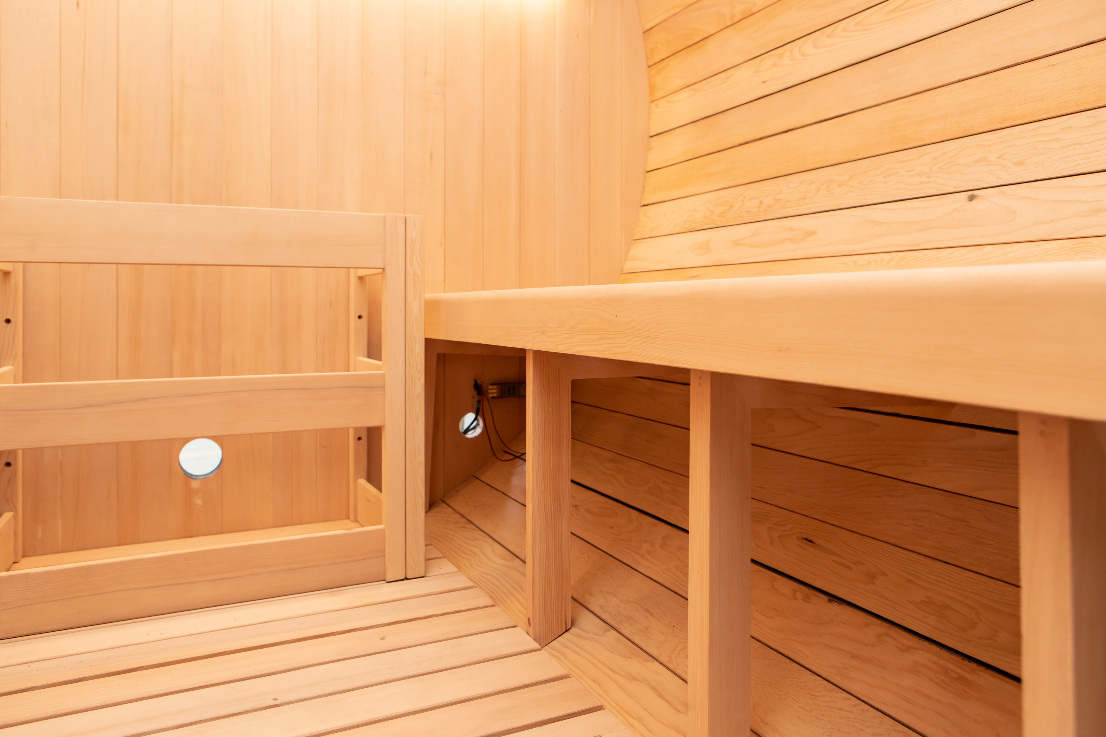 'Shadow Wood' 6 Person Outdoor Black Barrel Sauna - Shou Sugi Ban (Charred Siding) - June 2026 Shipping