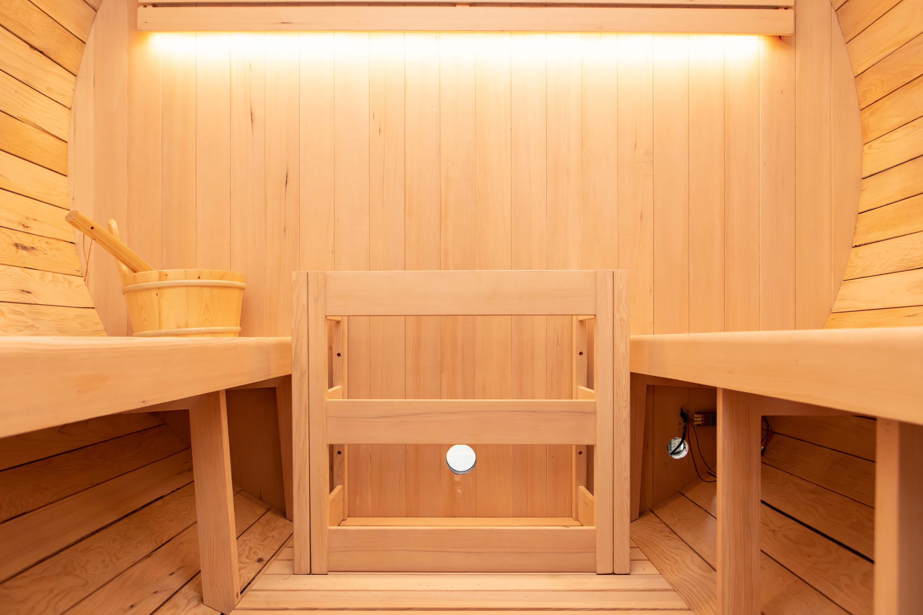 'Shadow Wood' 6 Person Outdoor Black Barrel Sauna - Shou Sugi Ban (Charred Siding) - June 2026 Shipping