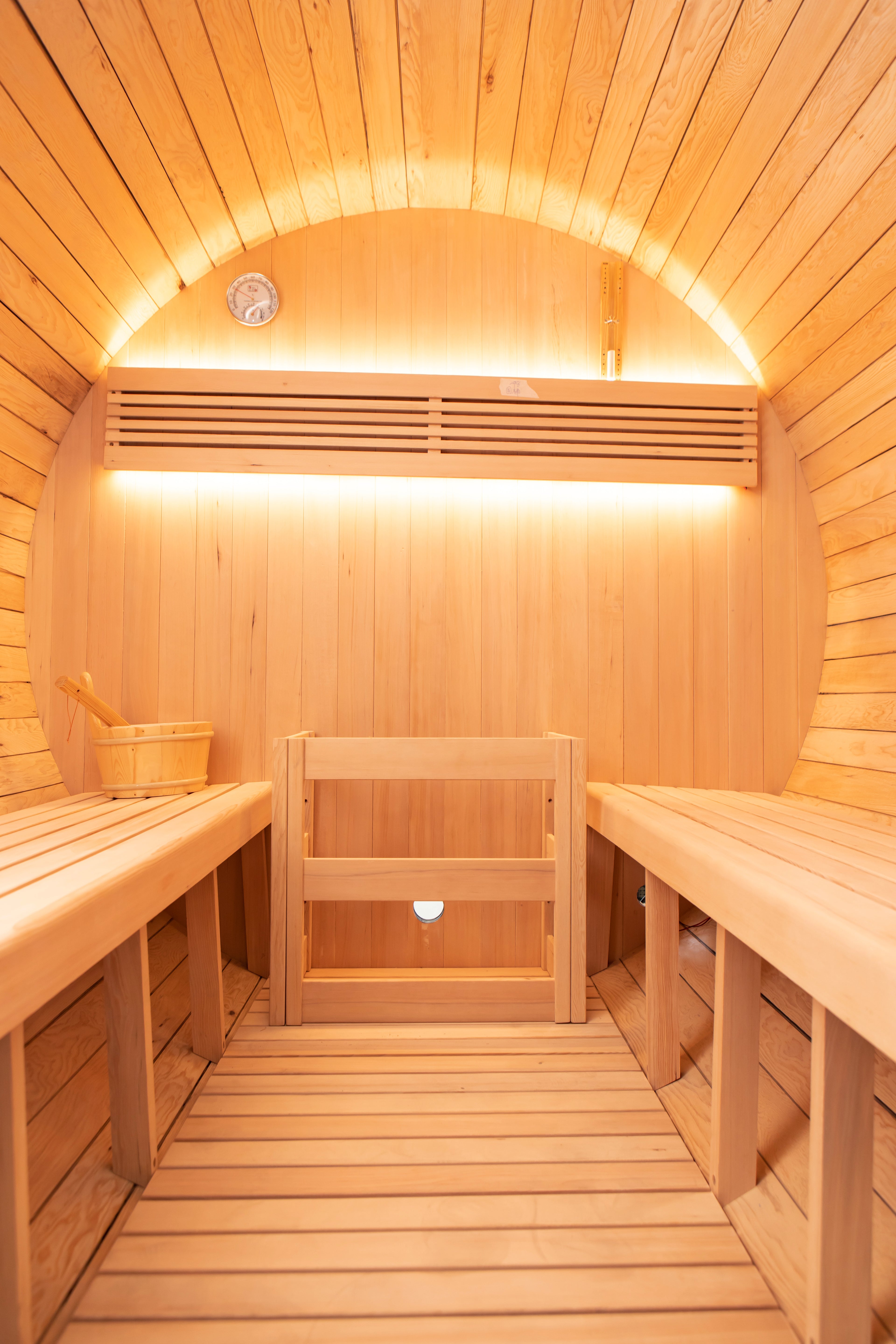 'Shadow Wood' 6 Person Outdoor Black Barrel Sauna - Shou Sugi Ban (Charred Siding) - June 2026 Shipping