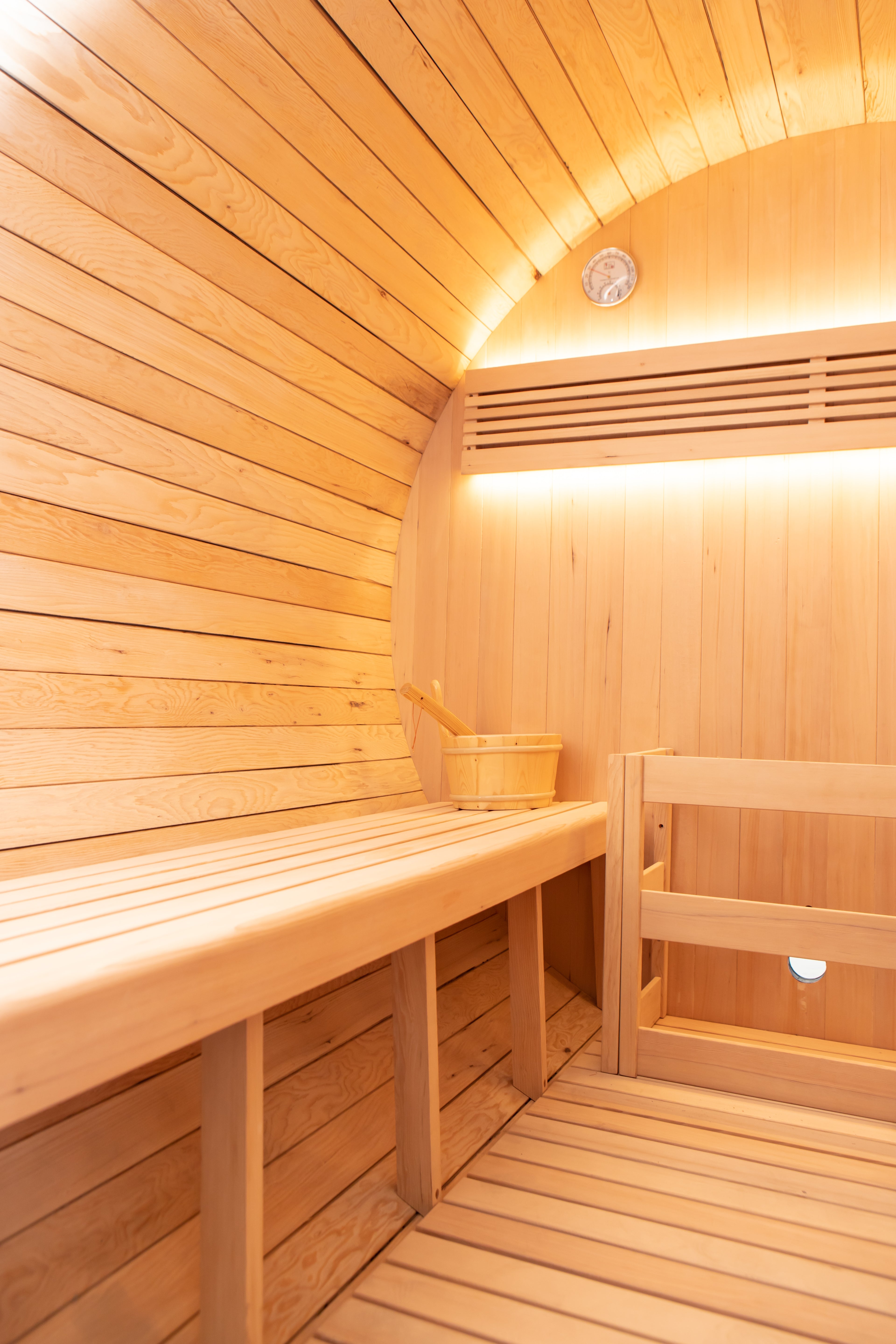 'Shadow Wood' 6 Person Outdoor Black Barrel Sauna - Shou Sugi Ban (Charred Siding) - June 2026 Shipping