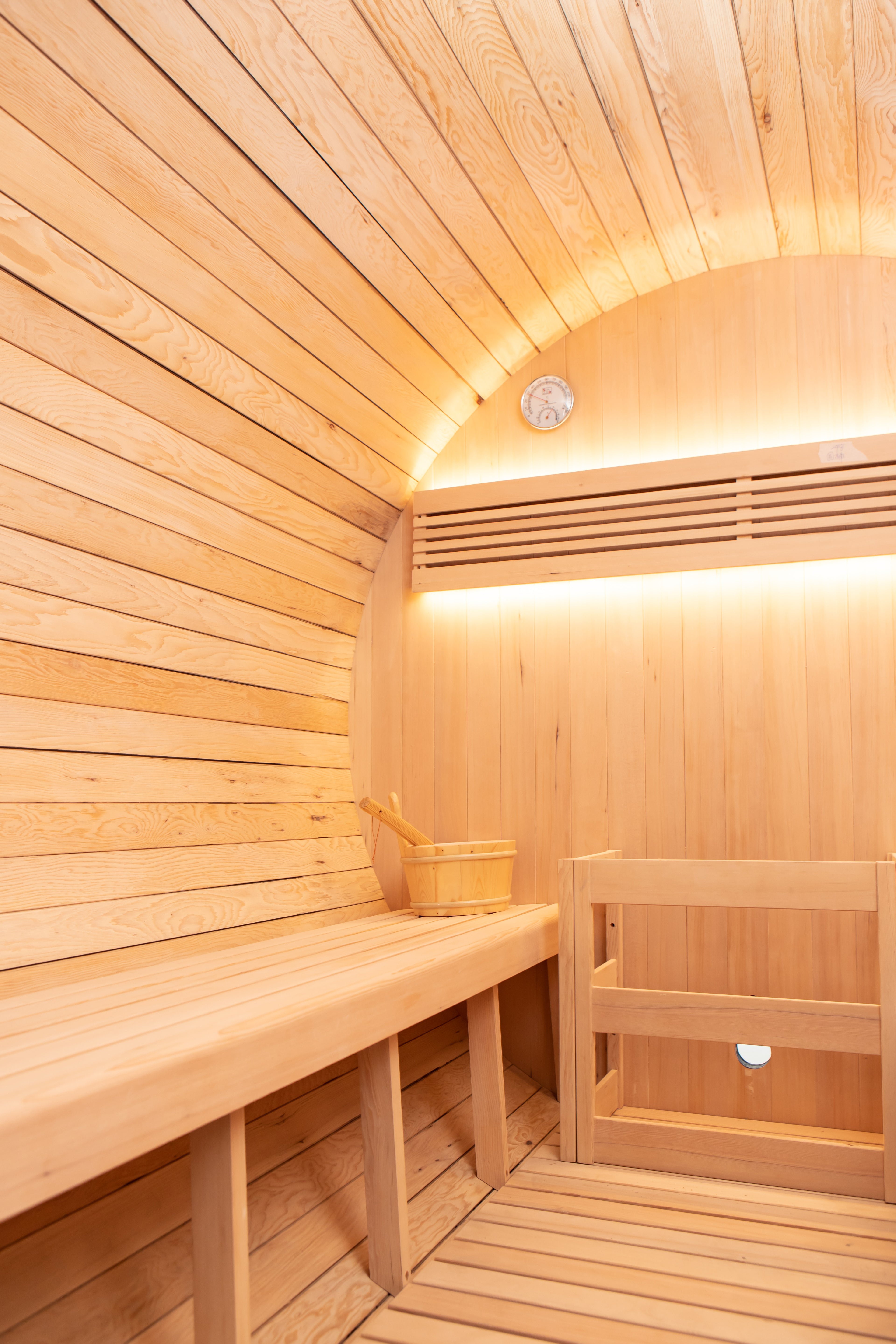 'Shadow Wood' 6 Person Outdoor Black Barrel Sauna - Shou Sugi Ban (Charred Siding) - June 2026 Shipping