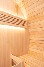 Shou Sugi Ban (Charred Siding) Black Barrel Outdoor Sauna for 6 People