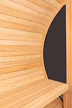 Shou Sugi Ban (Charred Siding) Black Barrel Outdoor Sauna for 6 People