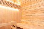 Shou Sugi Ban (Charred Siding) Black Barrel Outdoor Sauna for 6 People