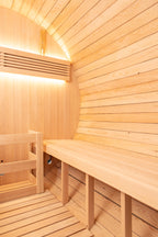 Shou Sugi Ban (Charred Siding) Black Barrel Outdoor Sauna for 6 People