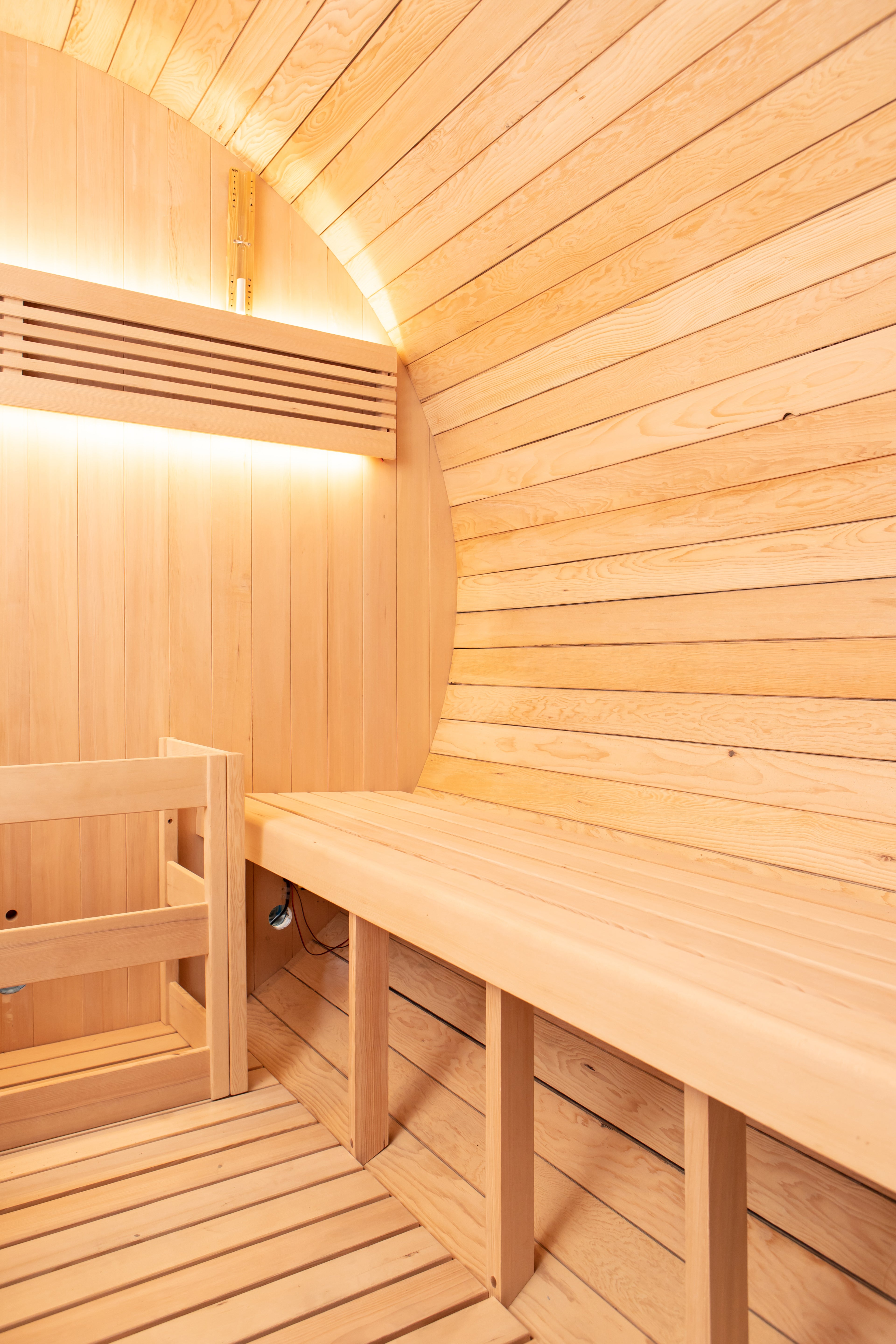 'Shadow Wood' 6 Person Outdoor Black Barrel Sauna - Shou Sugi Ban (Charred Siding) - June 2026 Shipping