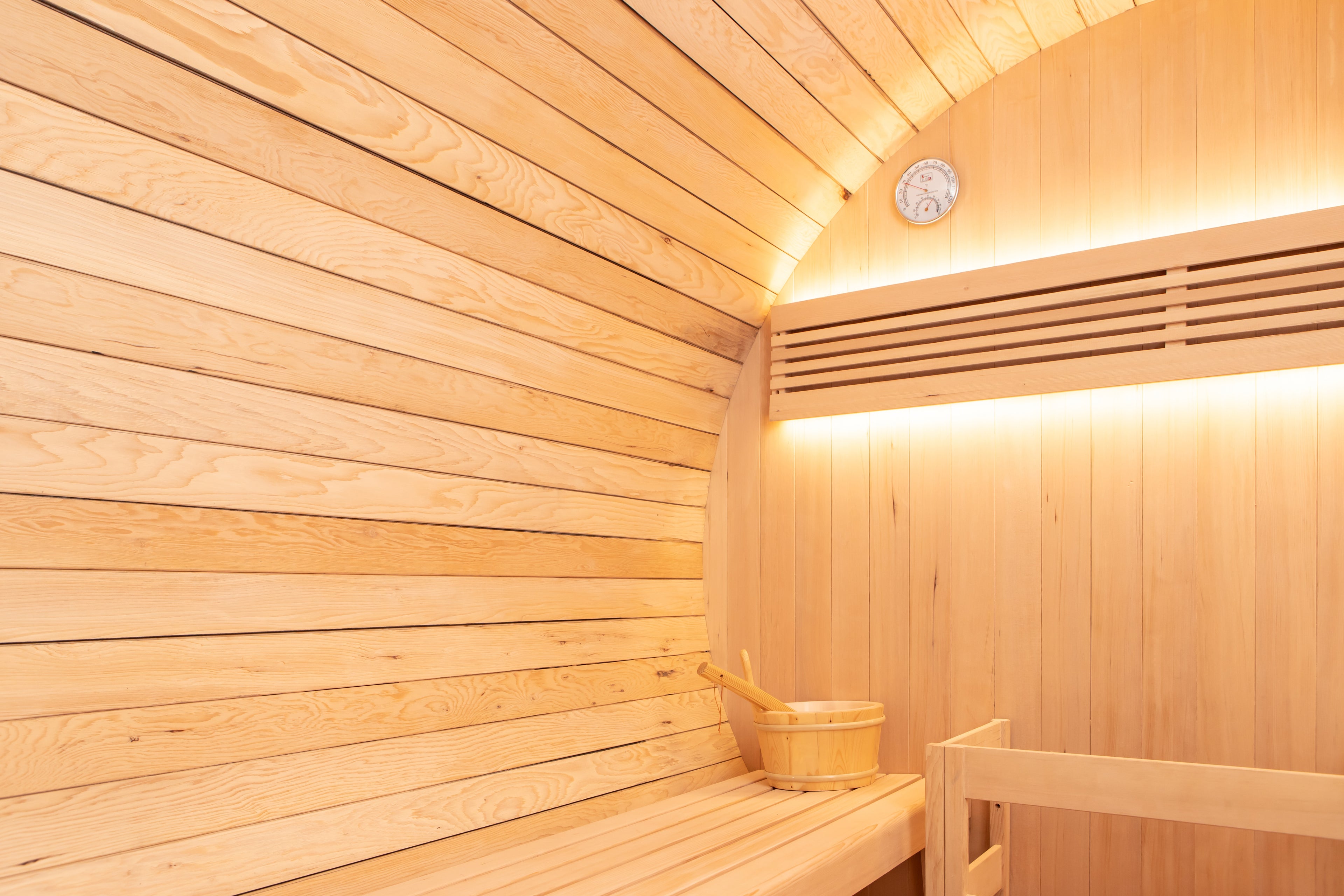 'Shadow Wood' 6 Person Outdoor Black Barrel Sauna - Shou Sugi Ban (Charred Siding) - June 2026 Shipping