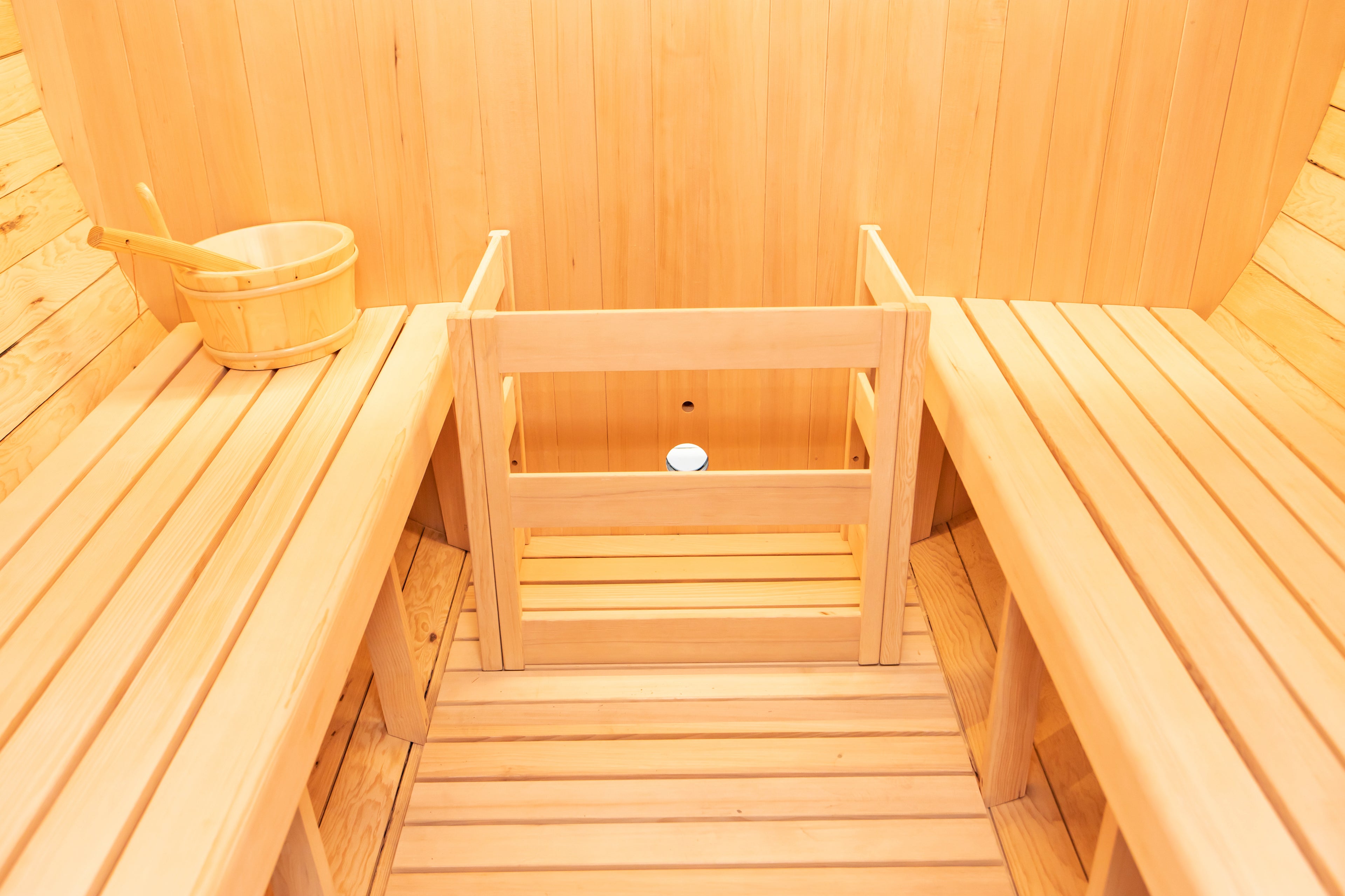 'Shadow Wood' 6 Person Outdoor Black Barrel Sauna - Shou Sugi Ban (Charred Siding) - June 2026 Shipping