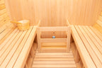 Shou Sugi Ban (Charred Siding) Black Barrel Outdoor Sauna for 6 People