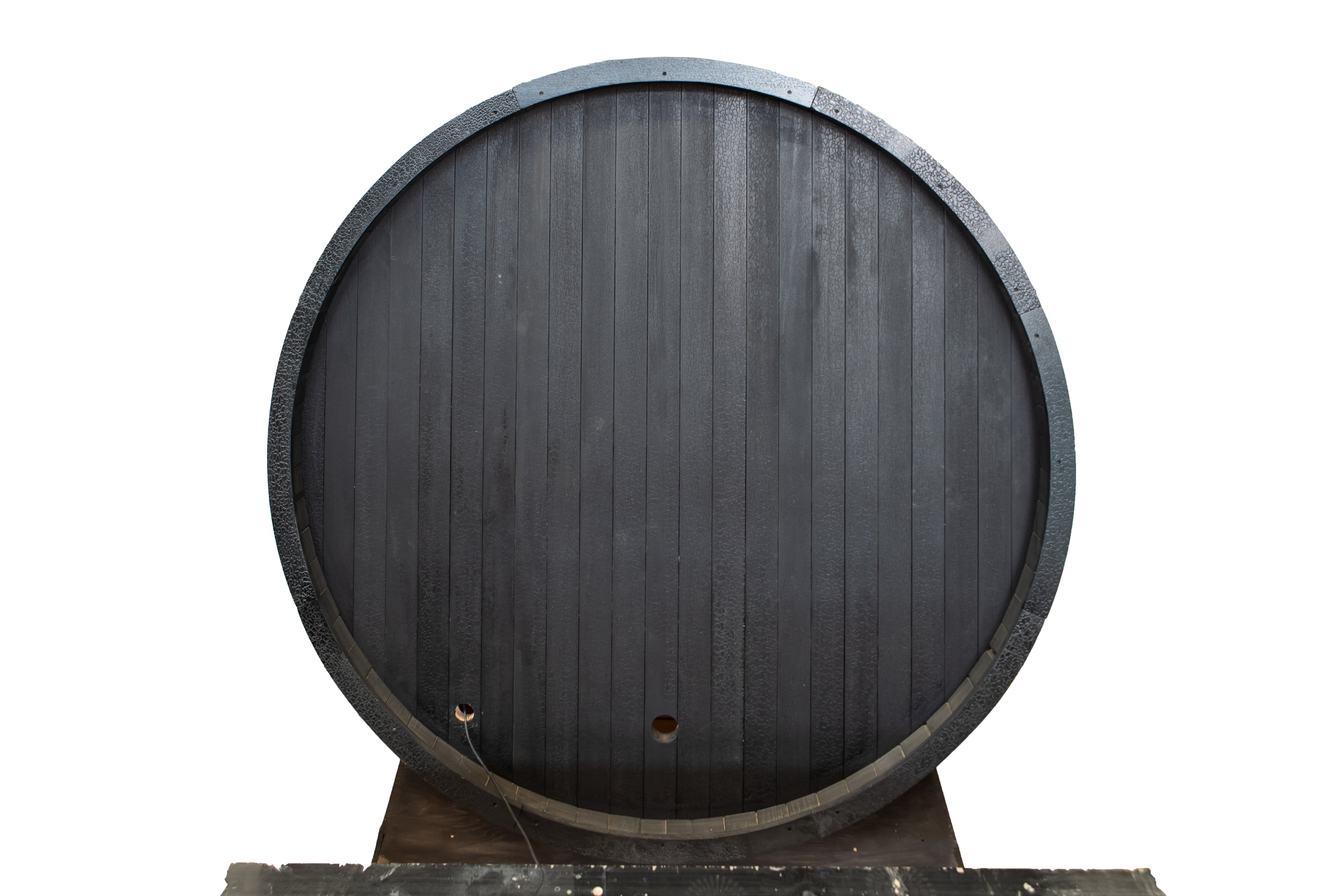 'Shadow Wood' 6 Person Outdoor Black Barrel Sauna - Shou Sugi Ban (Charred Siding) - June 2026 Shipping