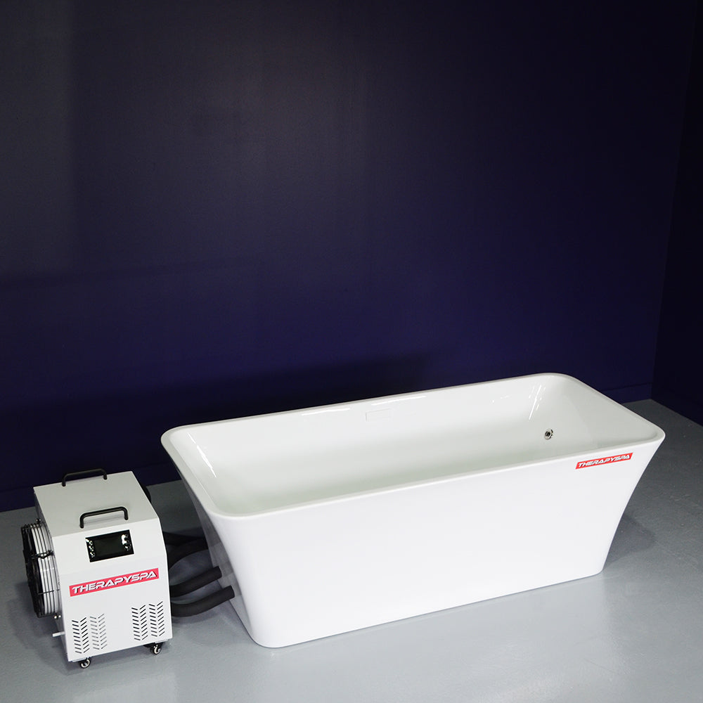 K2-73 2-Piece 73 Inch Cold Plunge with Freestanding Chiller/Heater