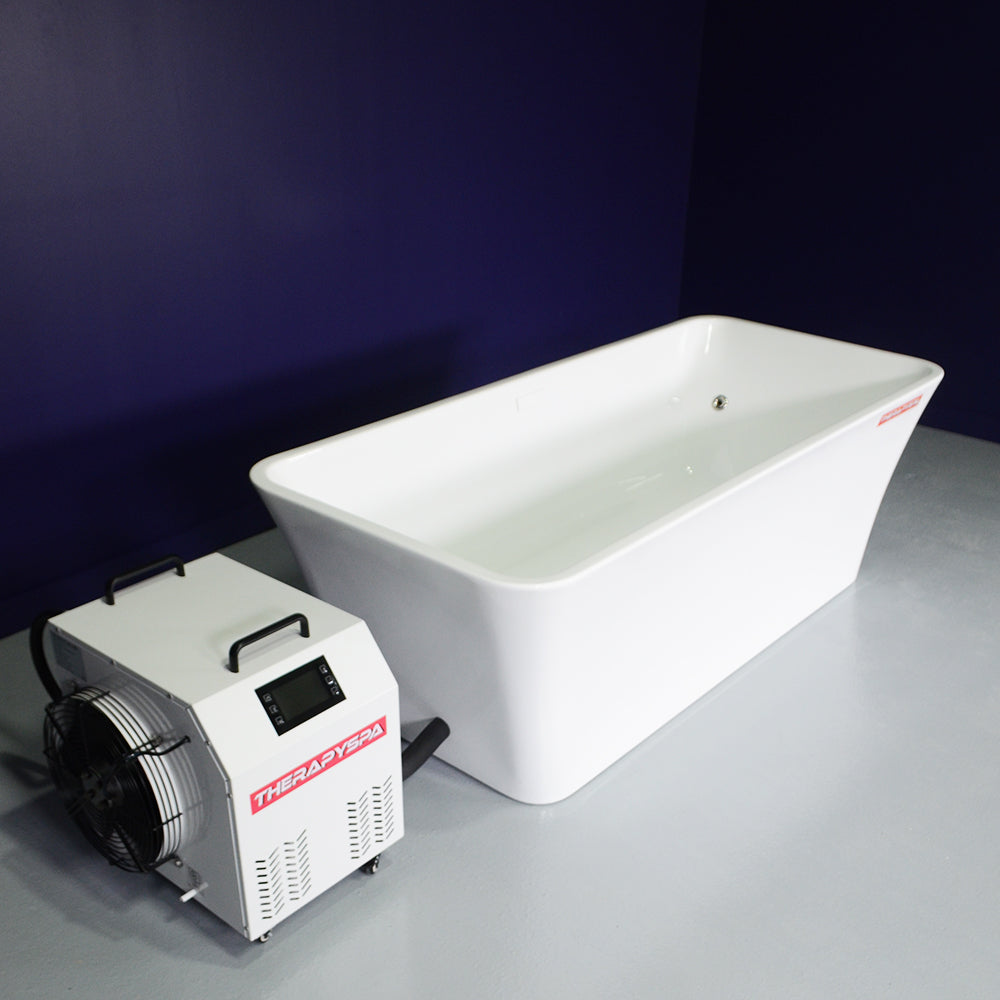 K2-73 2-Piece 73 Inch Cold Plunge with Freestanding Chiller/Heater